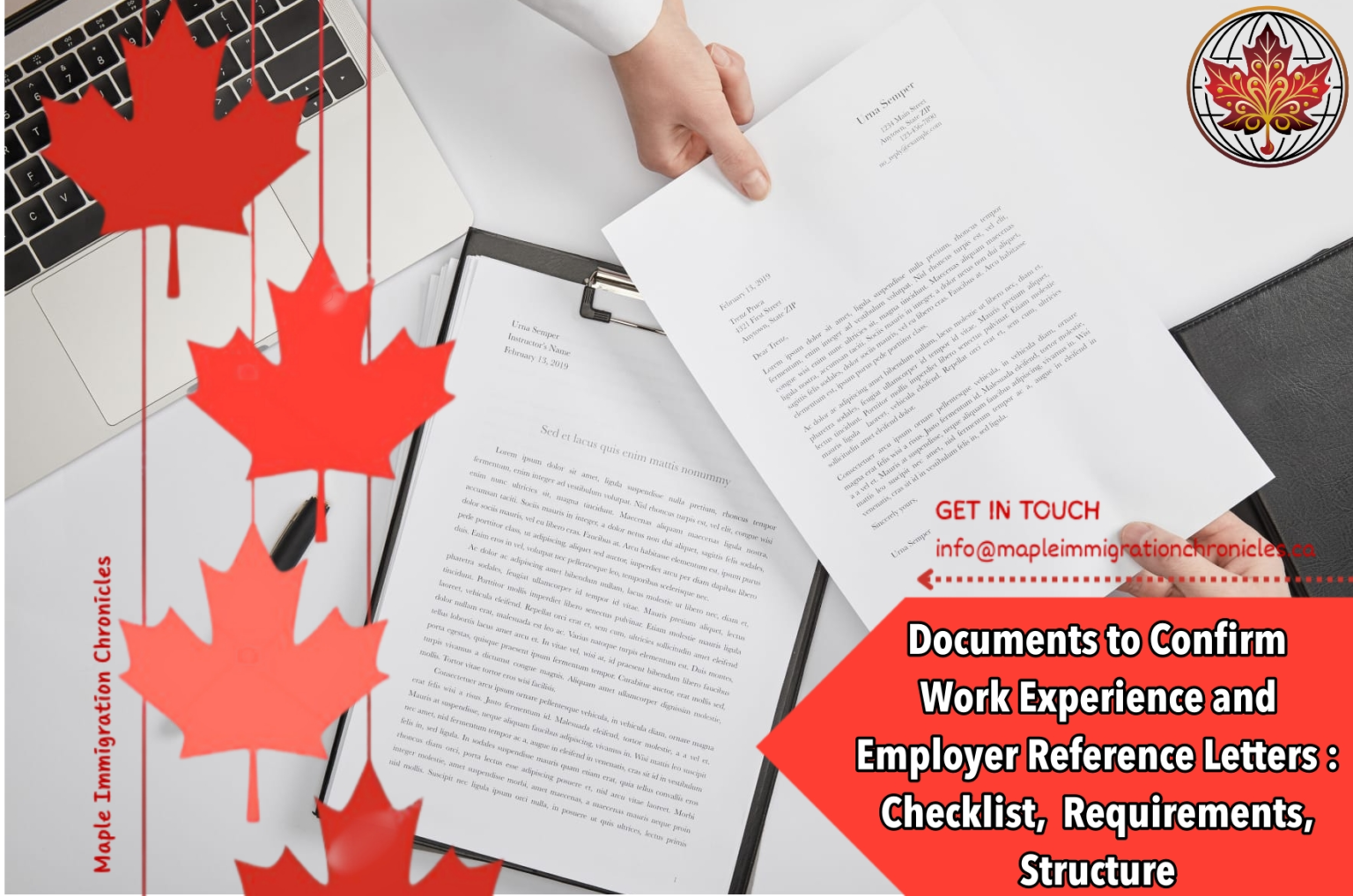 Documents to Confirm Work Experience and Employer Reference Letters ...